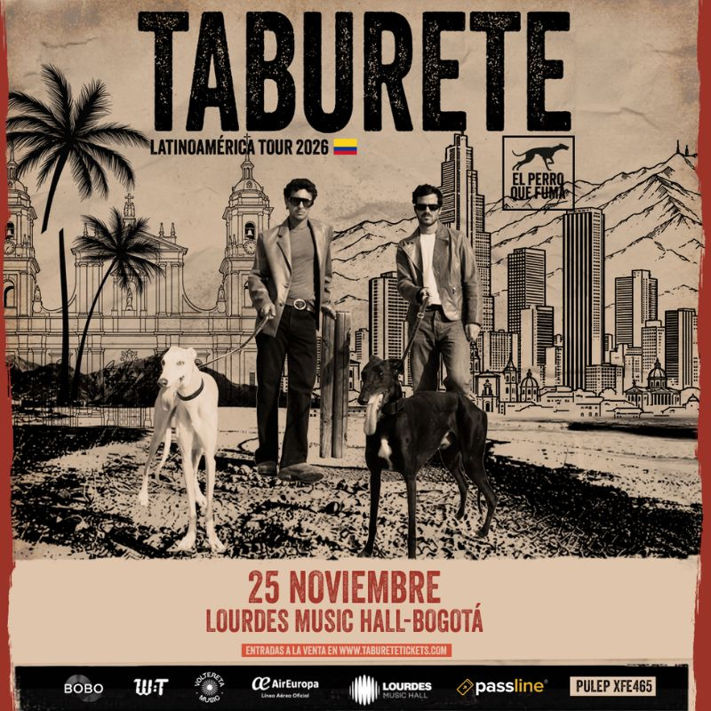 TABURETE EL PERRO QUE FUMA TOUR 2026