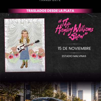 Taslado desde La Plata al show de Hayley Williams en Estadio Malvinas