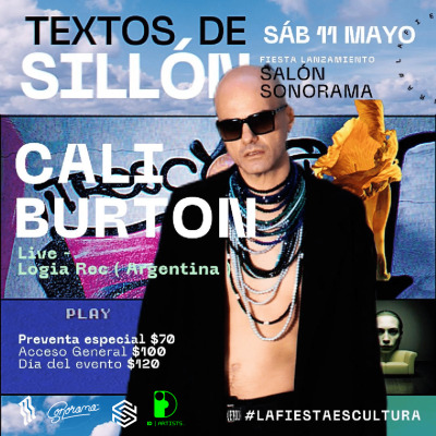 TEXTOS DE SILLÓN FIESTA LANZAMIENTO FT CALI BURTON (ARG / LIVE)