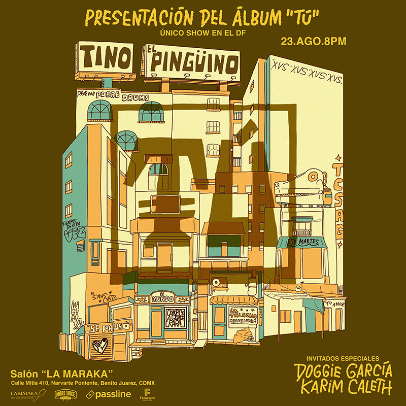 Tino El Pingüino presentación oficial Tú @ CDMX - Salón La Maraka