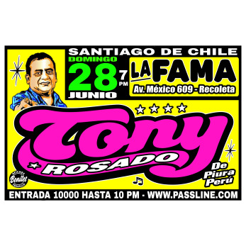 TONY ROSADO EN SANTIAGO DE CHILEE