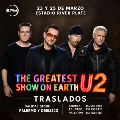 TRASLADO U2 EN ESTADIO MONUMENTAL