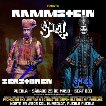Tributo a Rammstein Ghost en Puebla