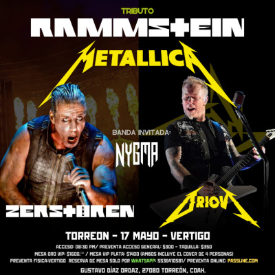 Tributo a Rammstein Metallicat En Torreon