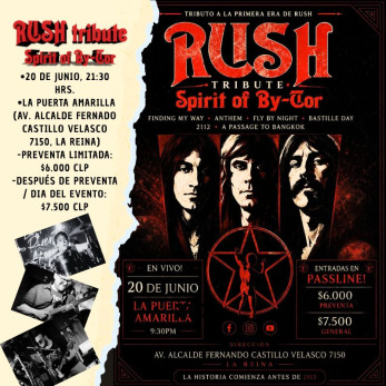 Tributo a RUSH, Spirit of By-Tor en La puerta Amarilla