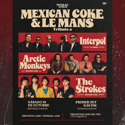 Tributo Arctic Monkeys, Strokes & Interpol