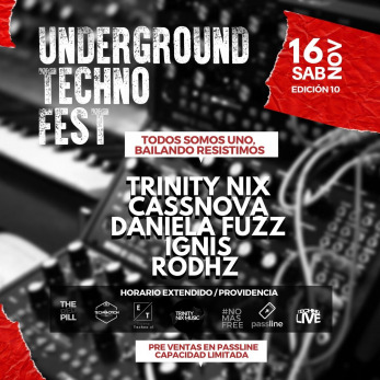 Underground Techno Fest 10 Passline