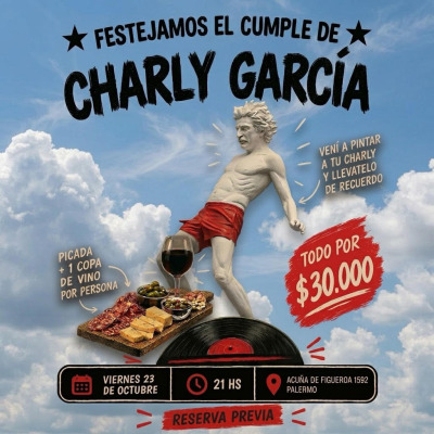 Veni a festejar el cumple de Charly Garcia