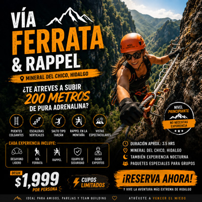 VÍA FERRATA + RAPPEL