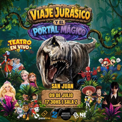 VIAJE JURÁSICO Y EL PORTAL MÁGICO  en Sala Z.