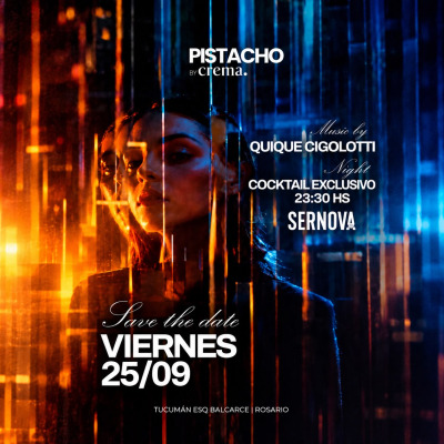 VIERNES - 25.09.26 - Pistacho by Crema