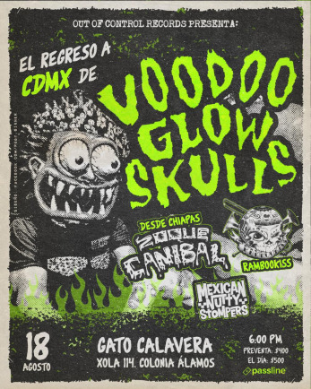 Passline - VOODOO GLOW SKULLS EN GATO CALAVERA