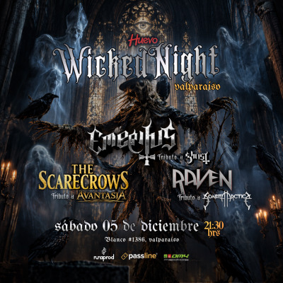 Wicked Night | Tributos a Avantasia, Sonata Arctica y Ghost en Valparaíso