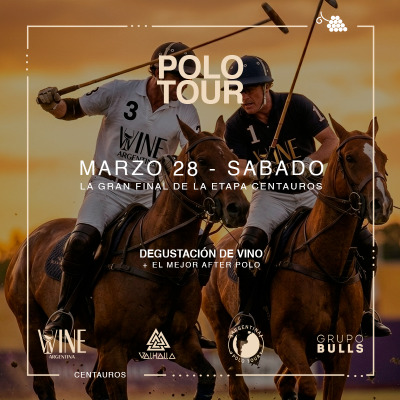 WINE ARGENTINA - POLO TOUR - DEGUSTACIÓN DE VINO - GRAN FINAL EN CENTAUROS POLO CLUB + AFTER POLO