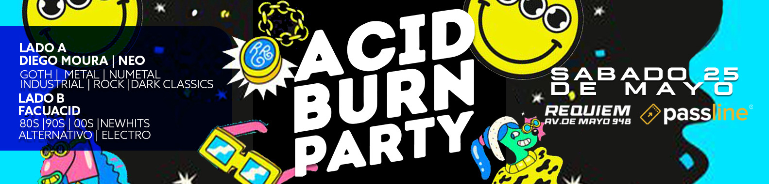 Sabado 25 | AcidburnParty (+18)